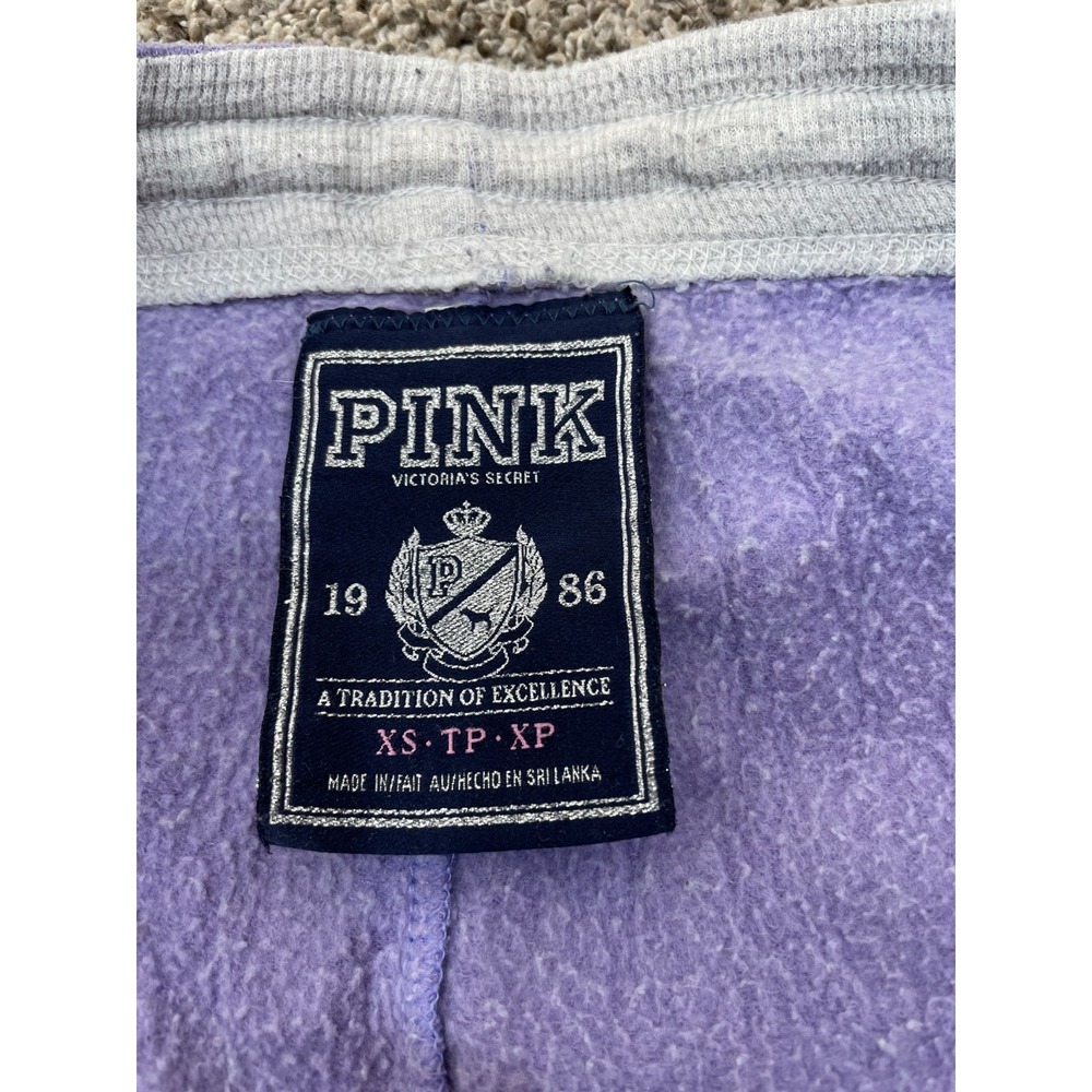 Vintage Y2K Victoria's‎  Secret LOVE PINK Sweatpants Size XS Lilac Drawstring - Picture 3 of 10